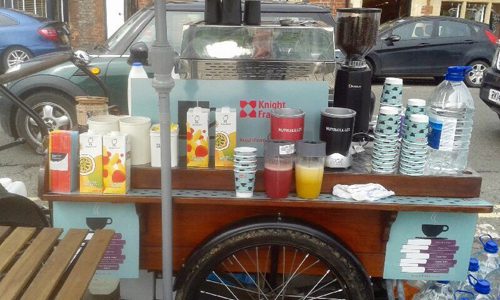 mobile coffee trike bike for hire