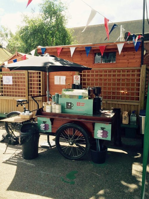 mobile coffee trike for hire 