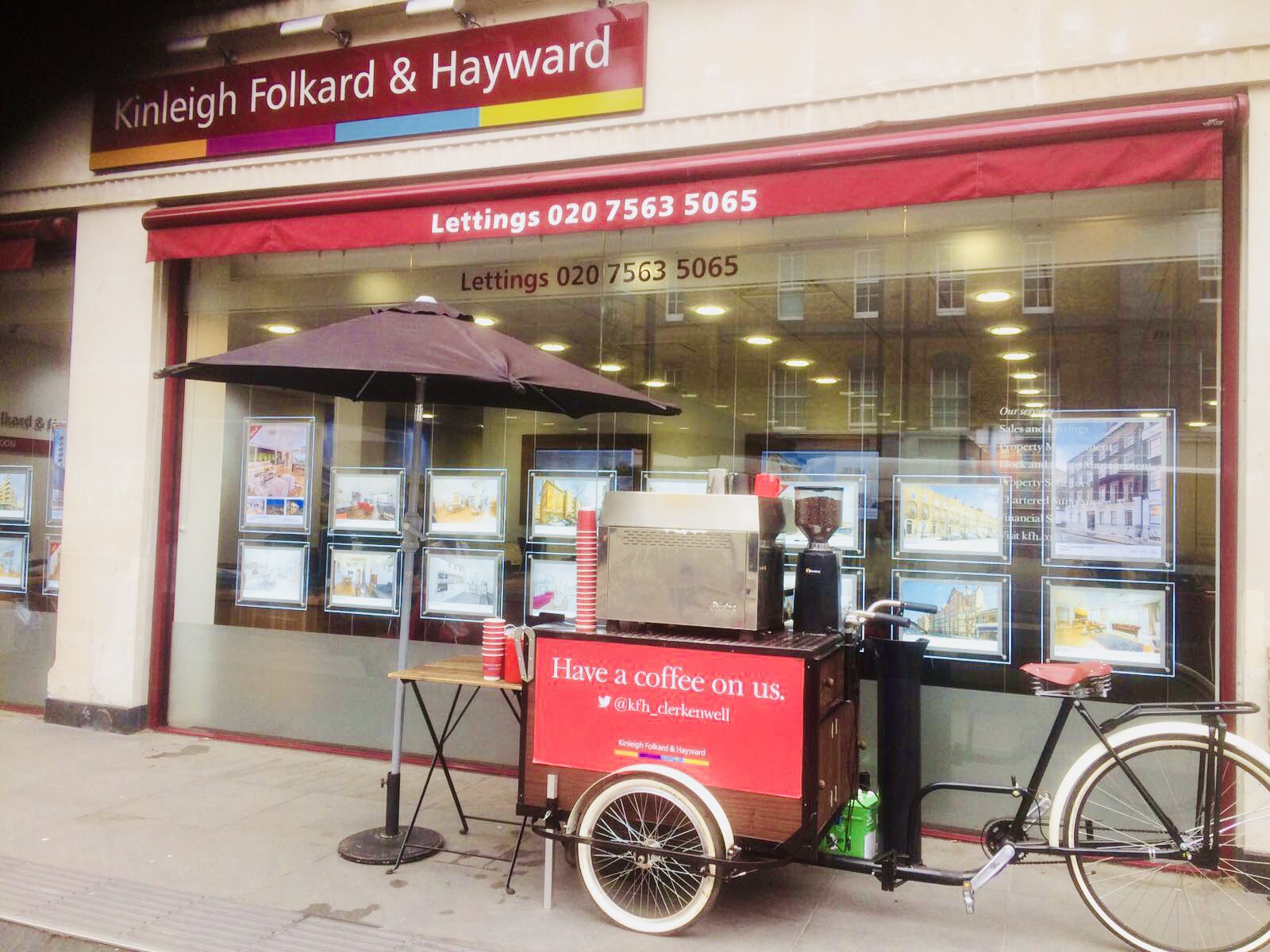 branded Mobile coffee bike for hire