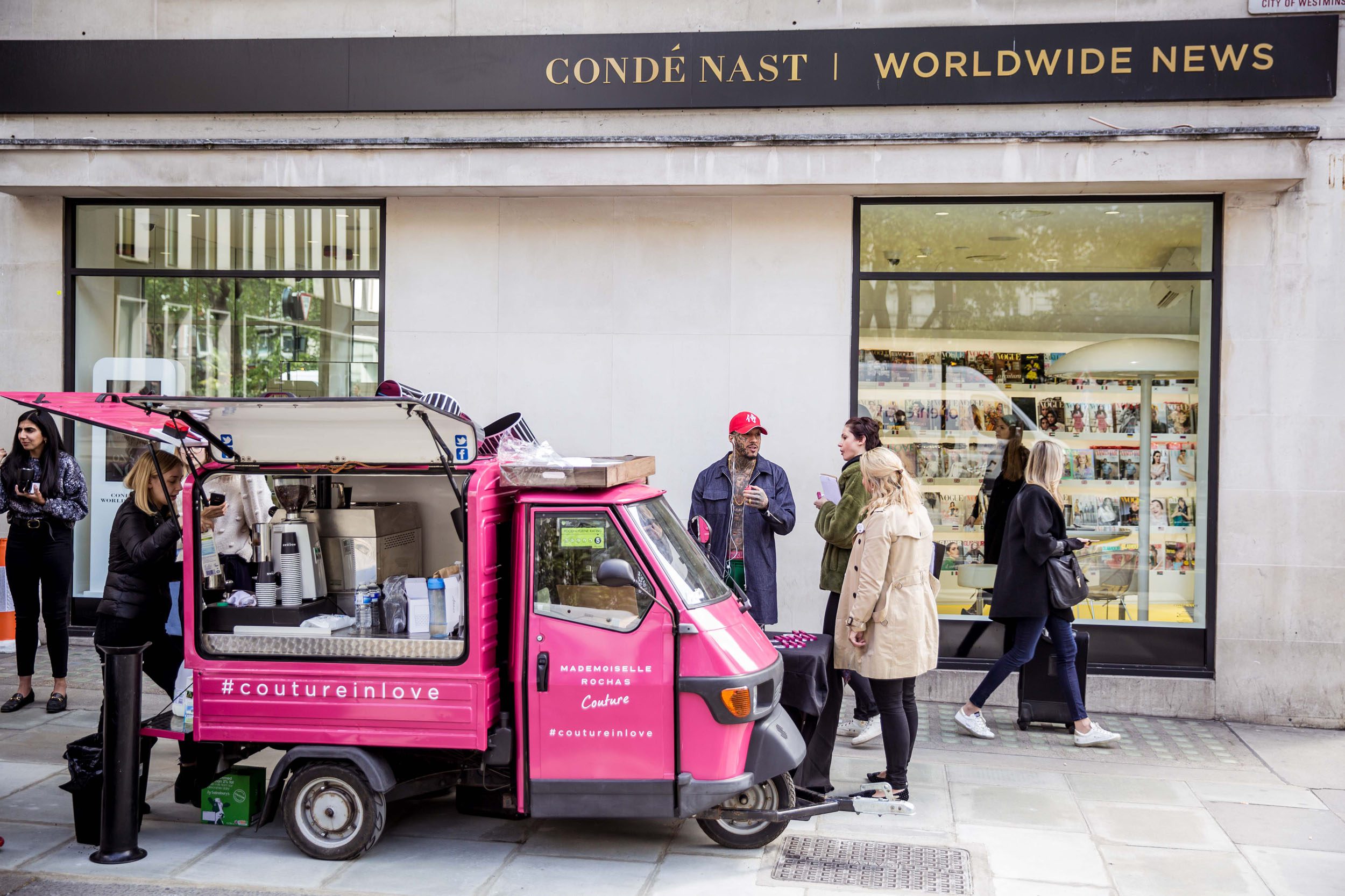 Vinyl wrap mobile coffee van & cart hire in London & uk