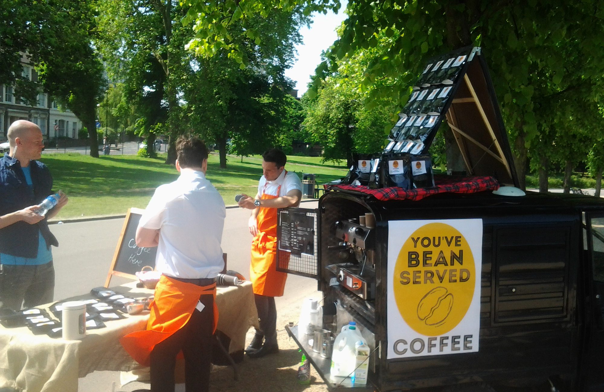 Mobile coffee & craft service hire for TV & film