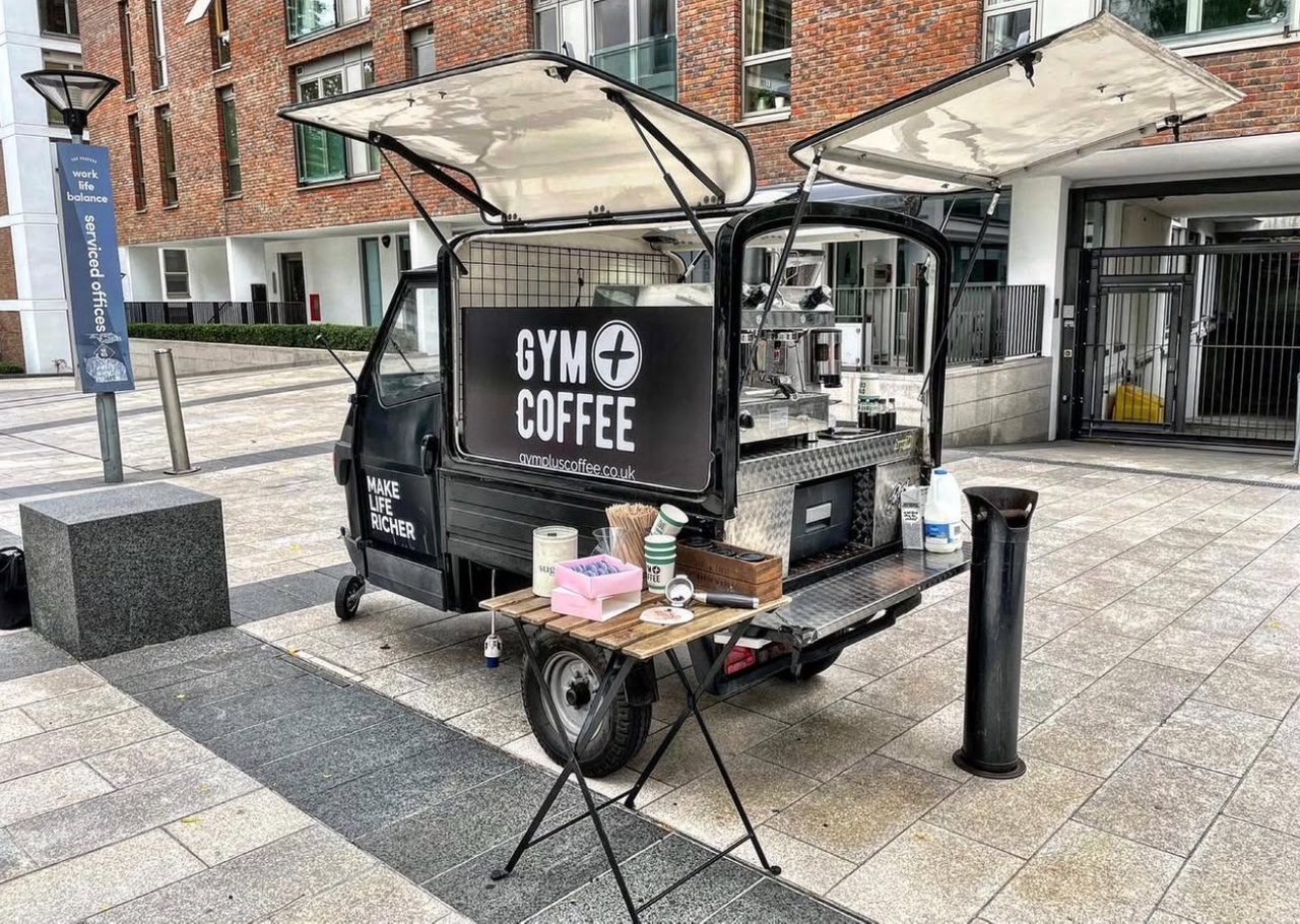 cafe Santiago mobile coffee van